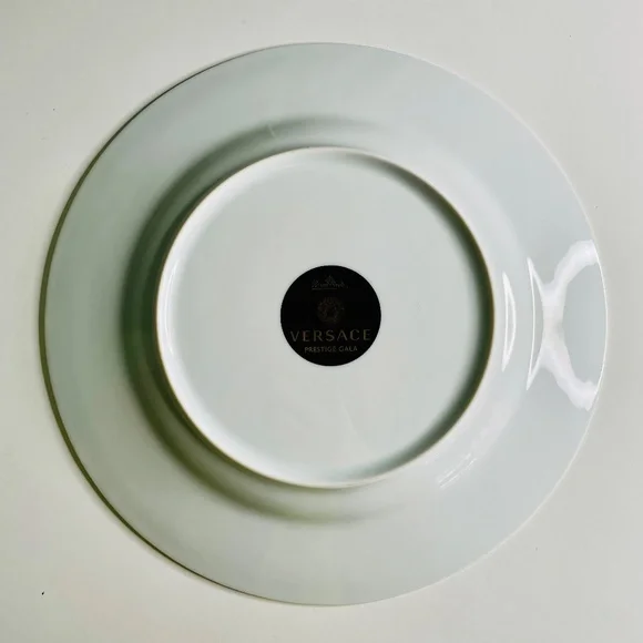 Versace x Rosenthal Prestige Gala Black Gold Silver Pattern Dinner Plate 10.5" - Picture 10 of 12